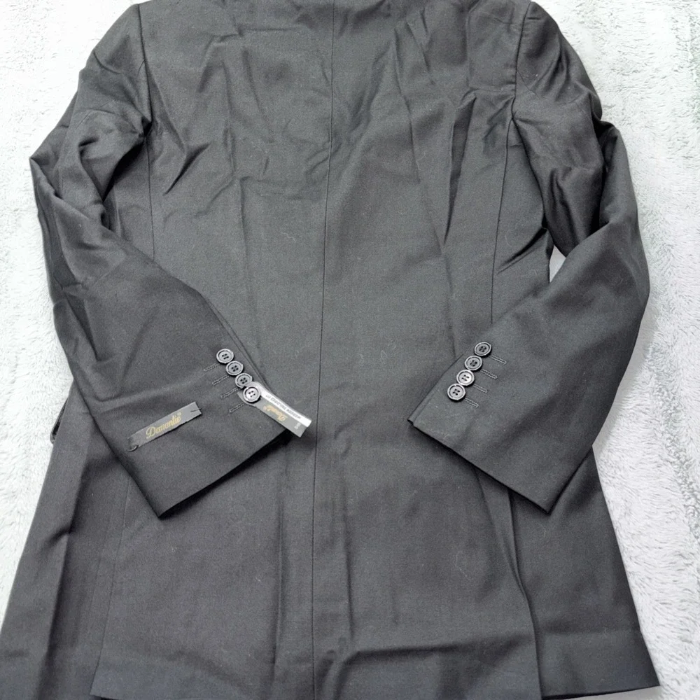 Demantie mens‎ black Modern Tailored Fit Suit jacket size 34R